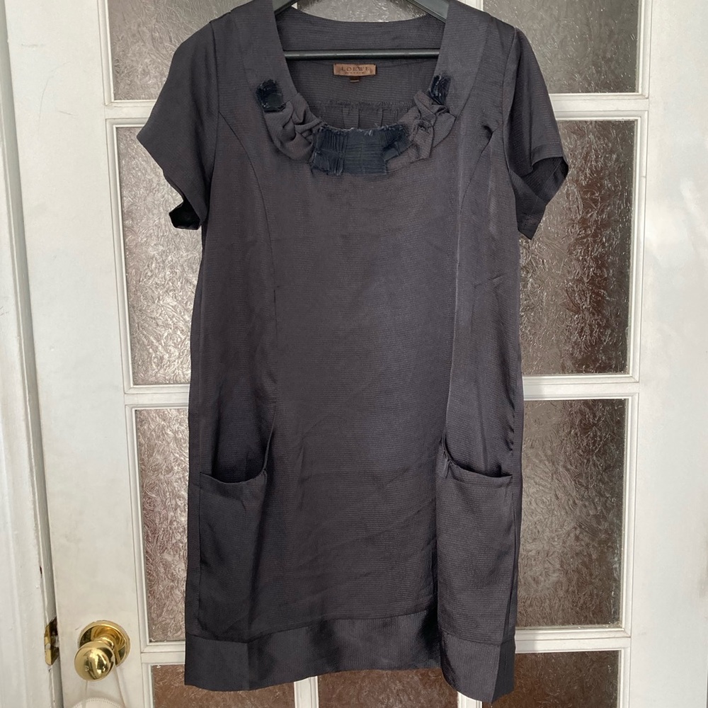 Loewe silk blend navy dress